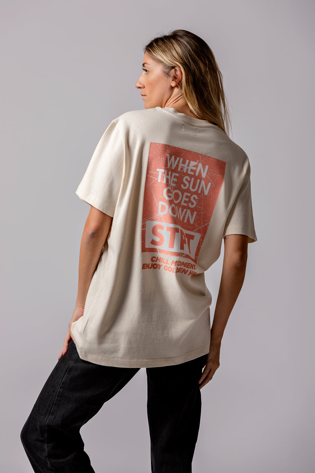 The Sunset Cream Orange Tee
