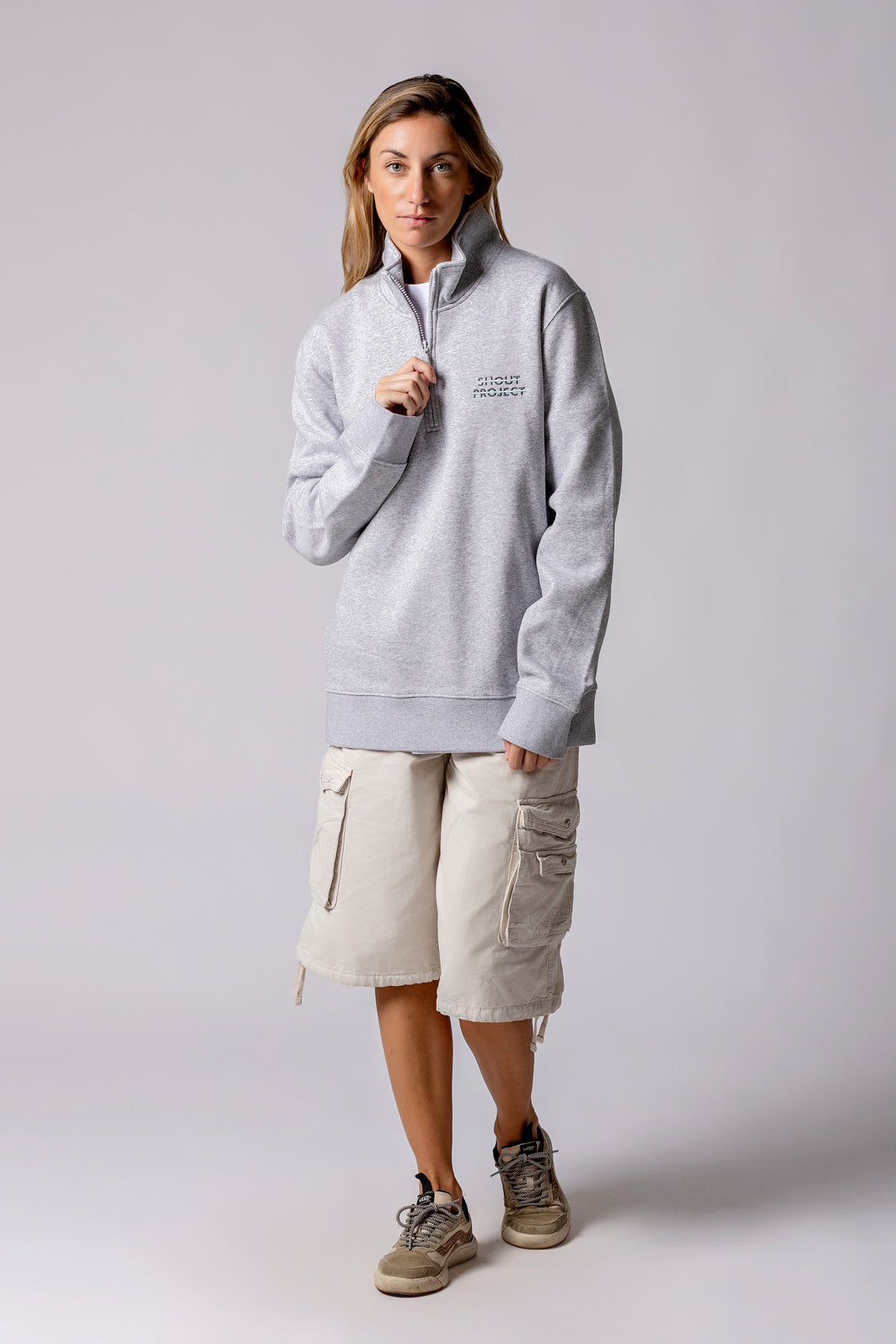 Blue Stripe Wind Night Zipper