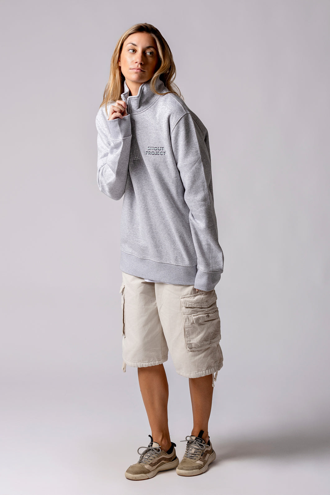 Blue Stripe Wind Night Zipper