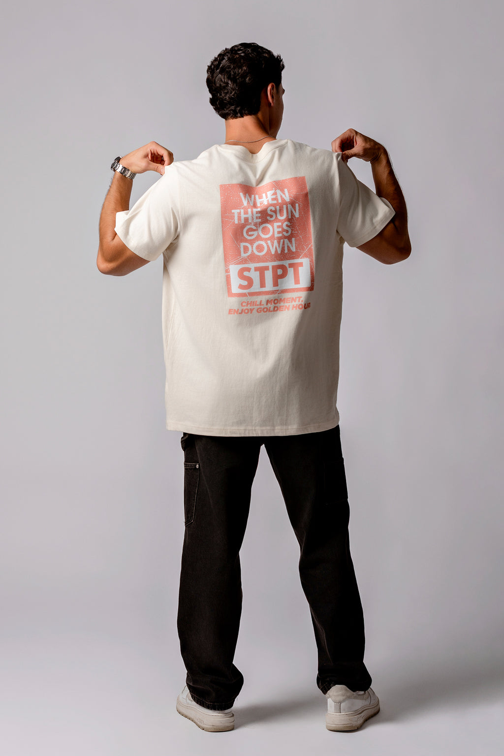 The Sunset Cream Orange Tee
