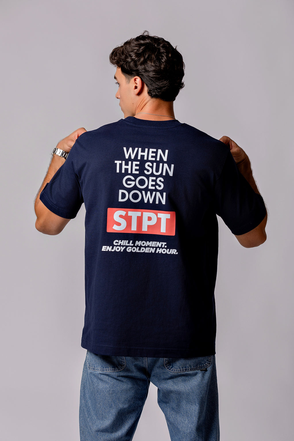 The Sunset Navy Tee