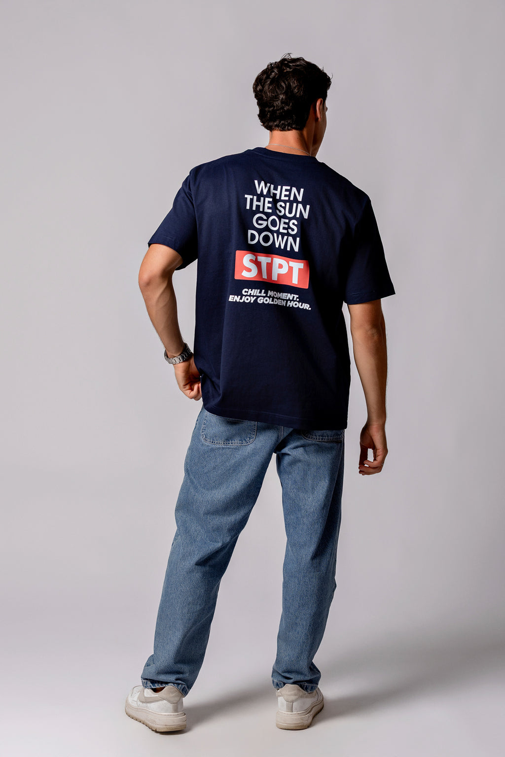 The Sunset Navy Tee