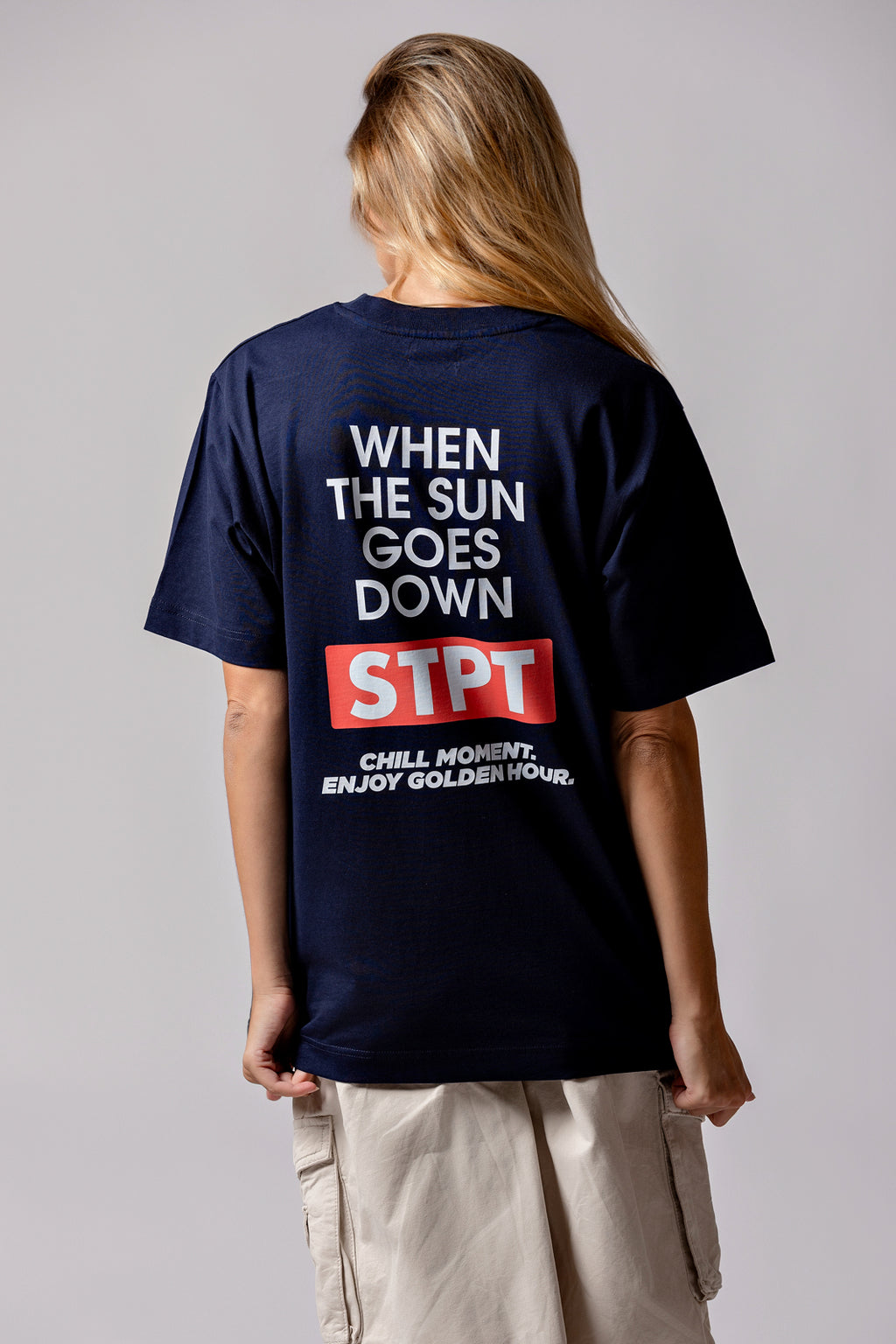 The Sunset Navy Tee