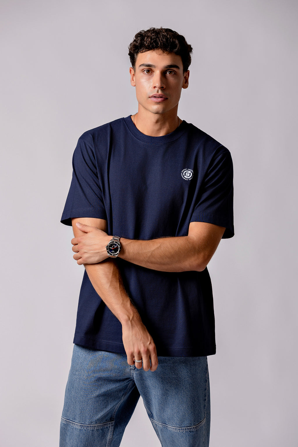 The Brand Navy Tee