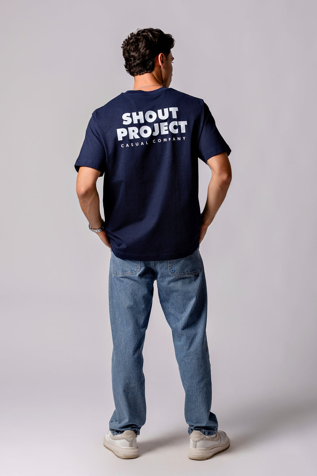 The Brand Navy Tee