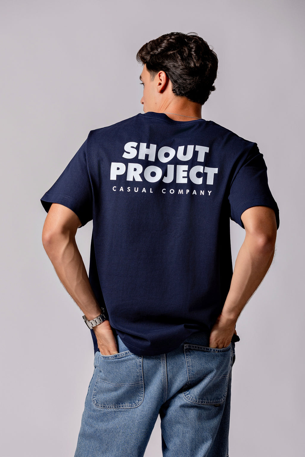 The Brand Navy Tee