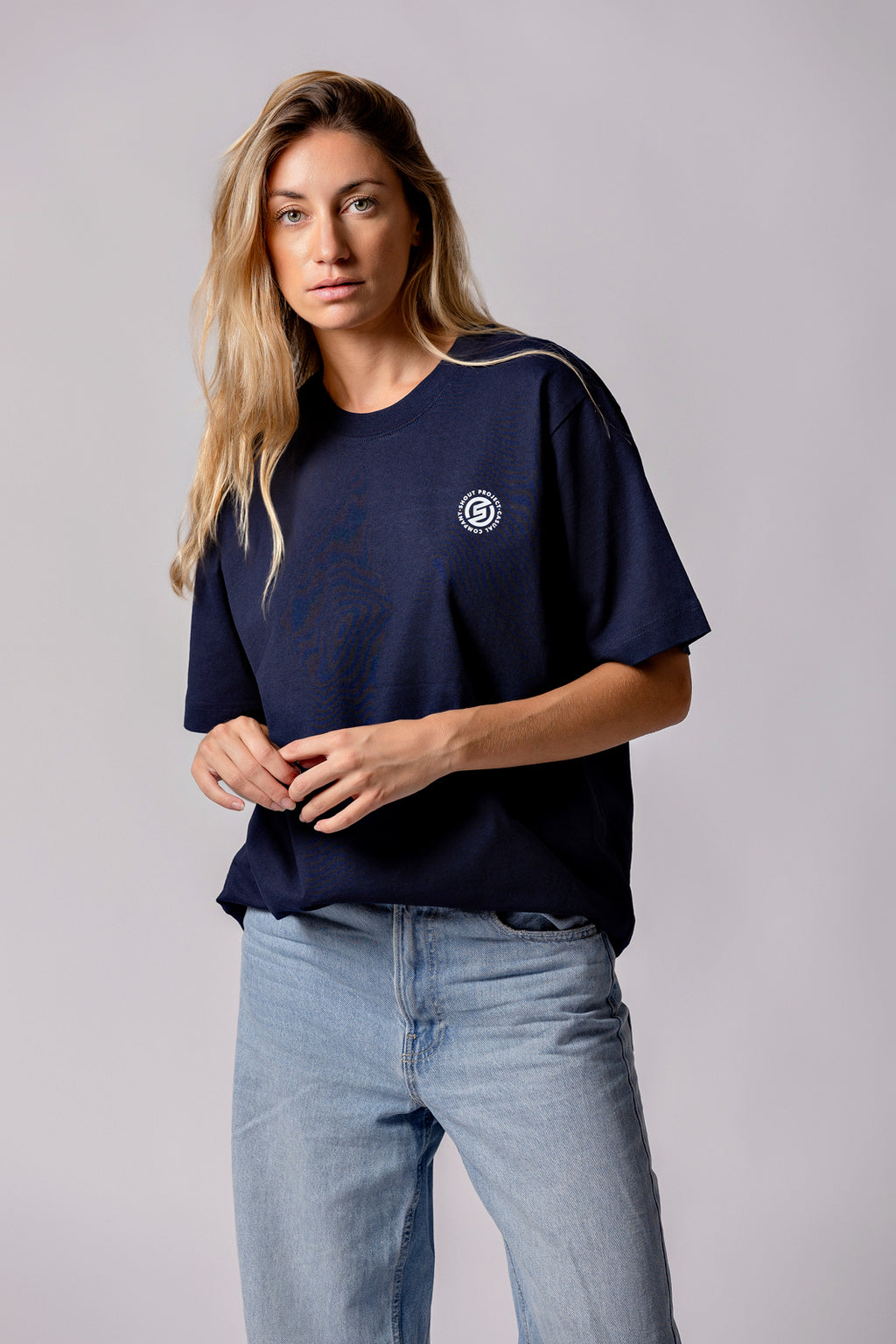 The Brand Navy Tee