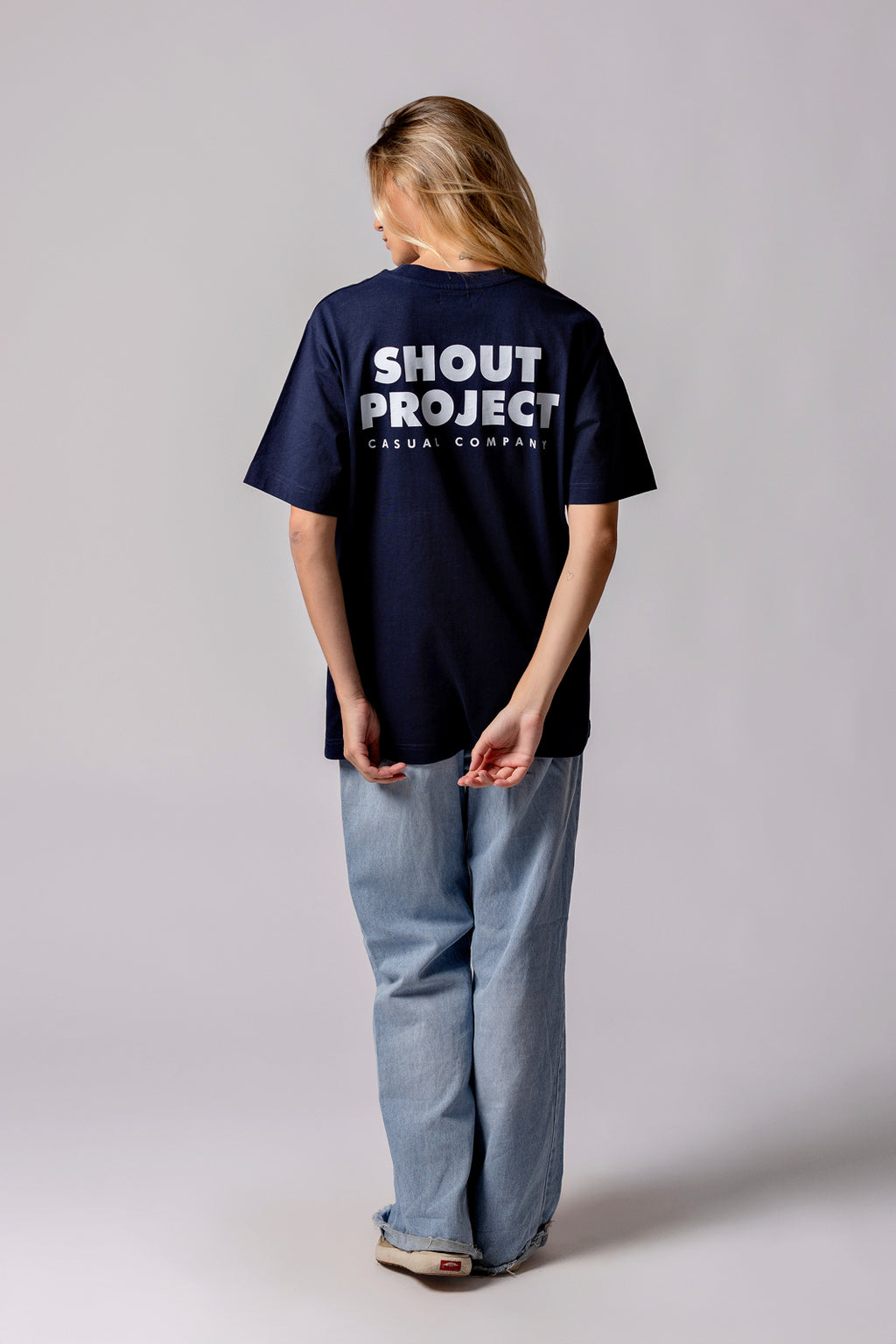 The Brand Navy Tee