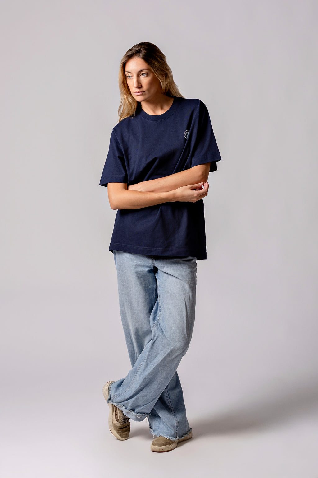 The Brand Navy Tee