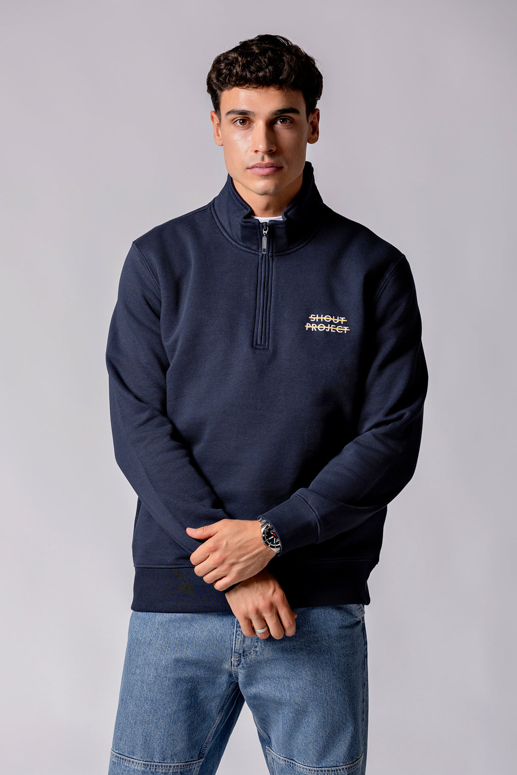 Nautic Orange Stripe Zipper