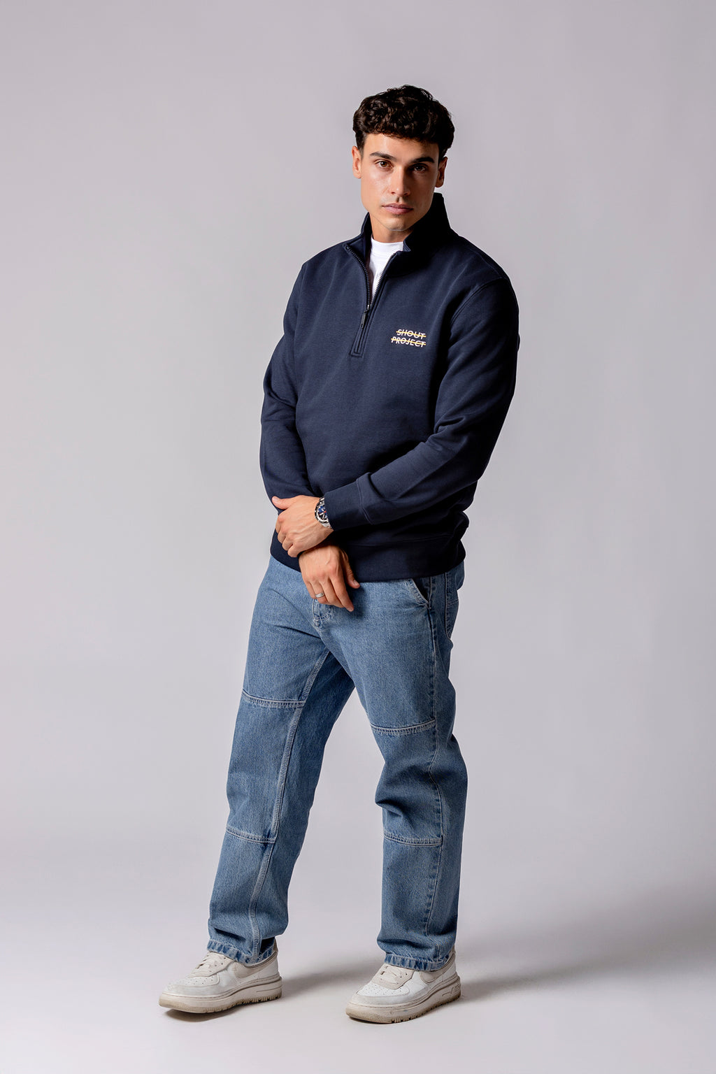 Nautic Orange Stripe Zipper