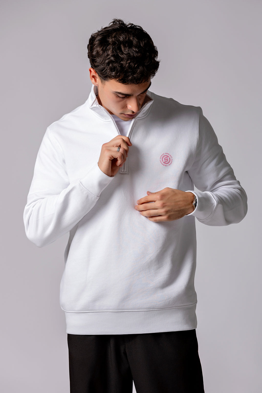 White Rose Zipper