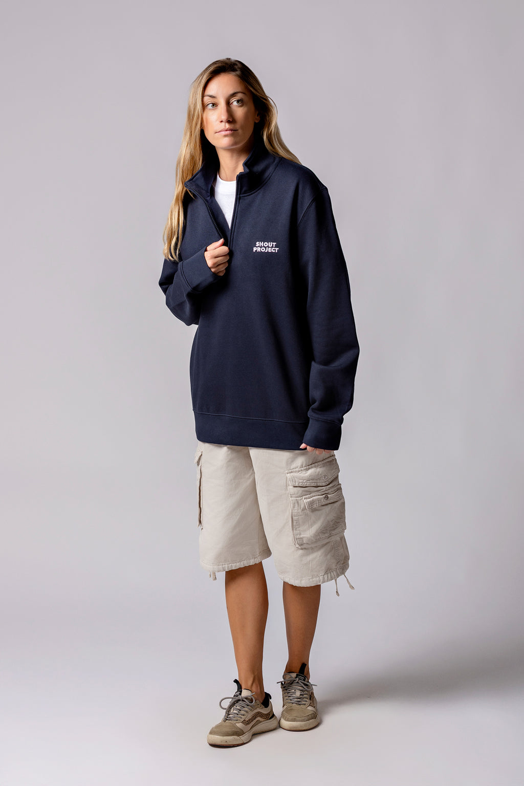 White Nautic Zipper