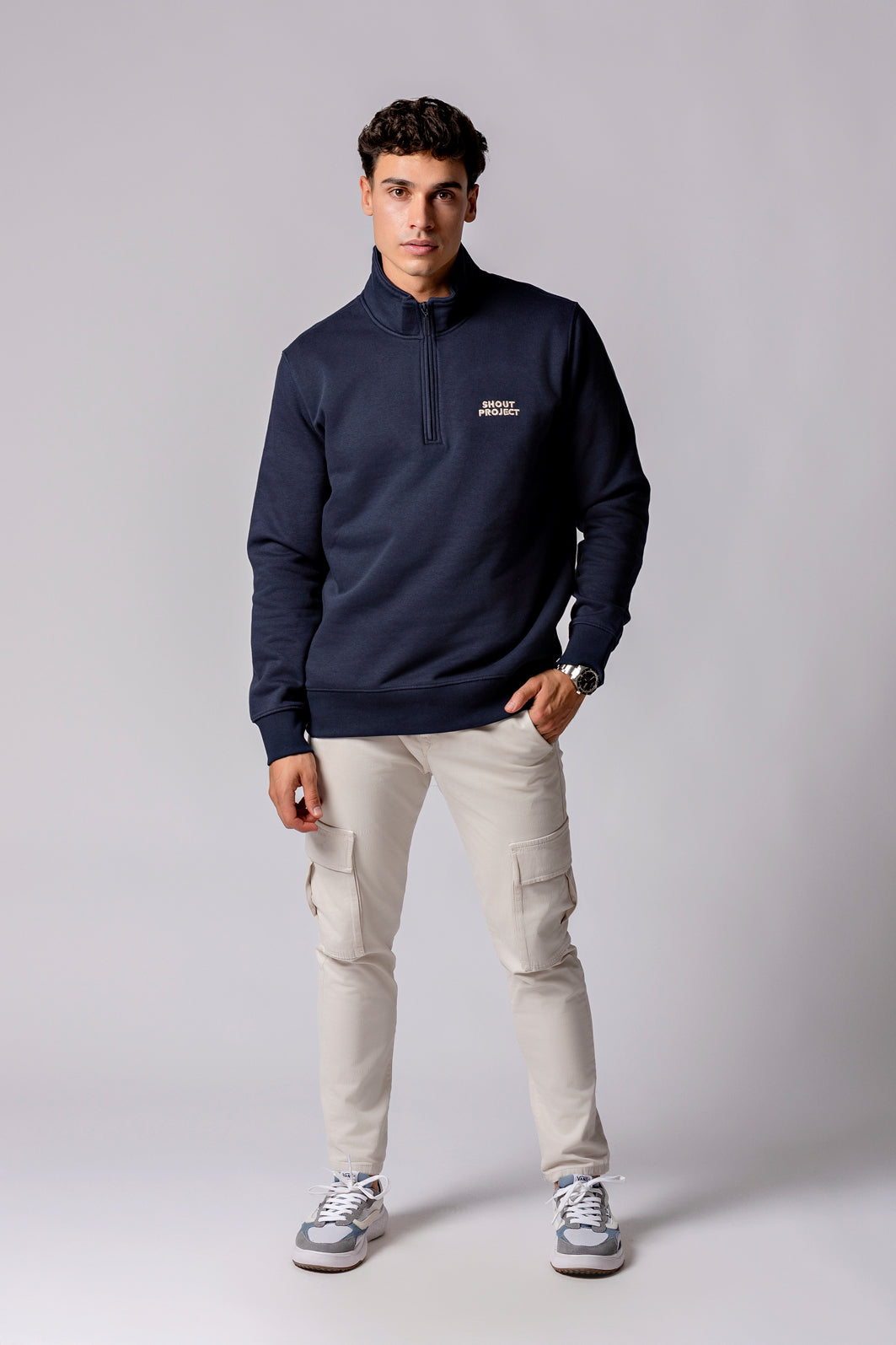 Beige Nautic Zipper