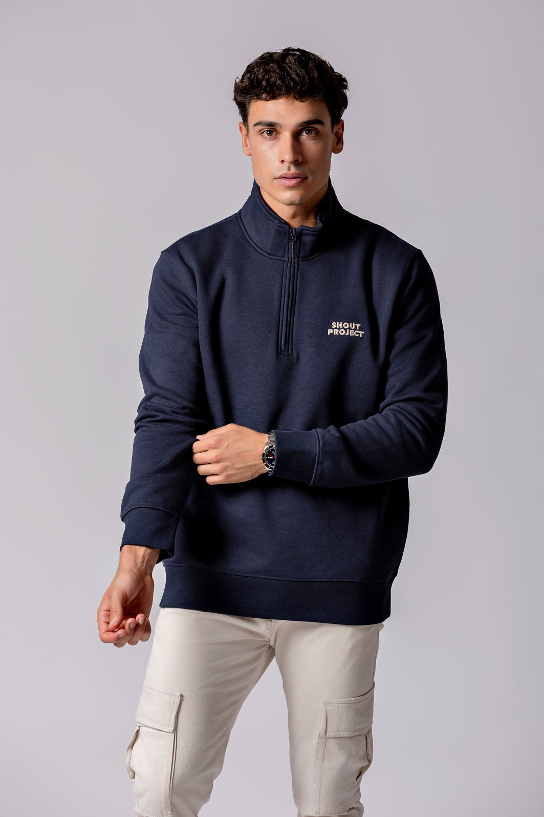 Beige Nautic Zipper