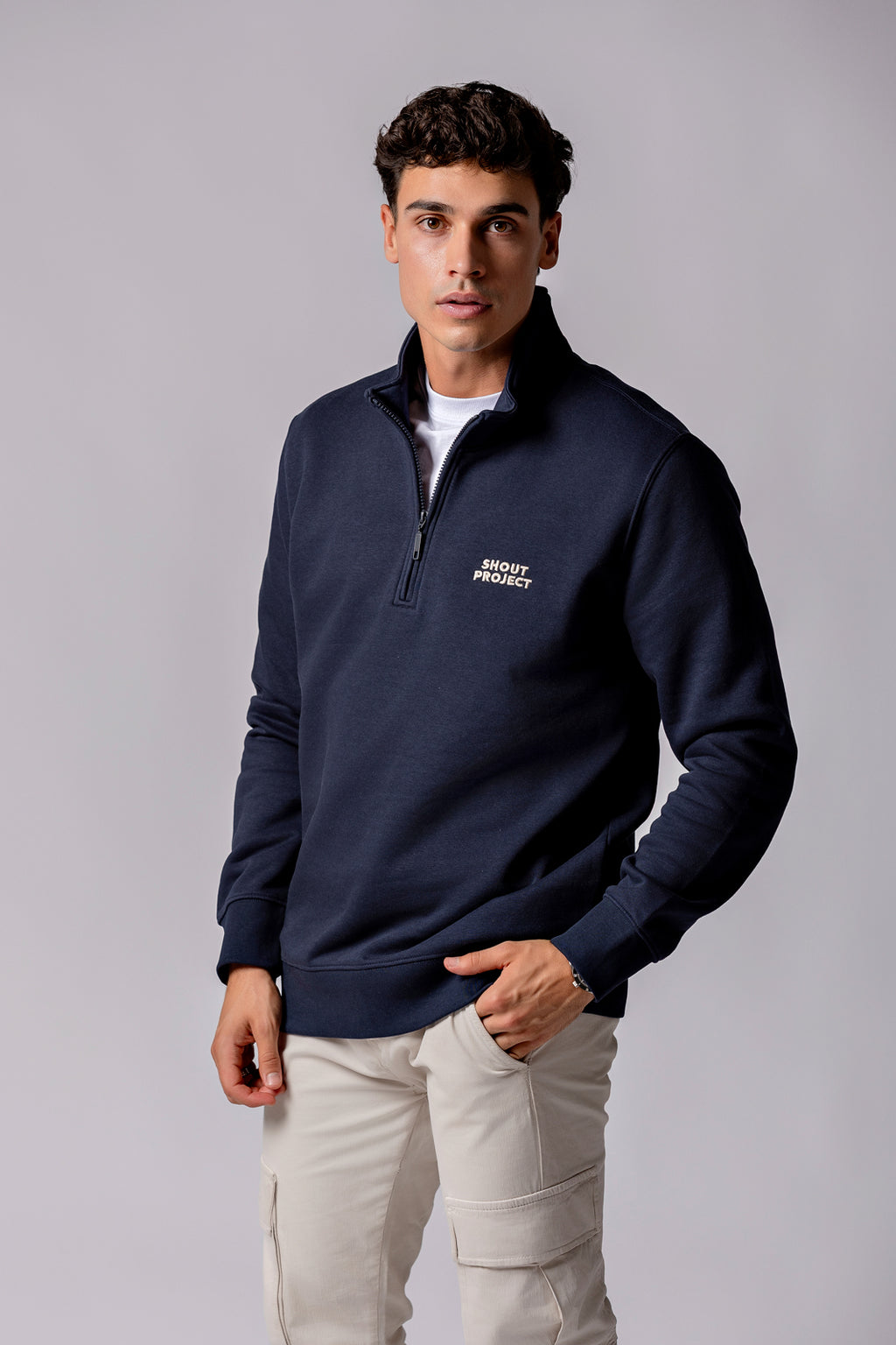 Beige Nautic Zipper