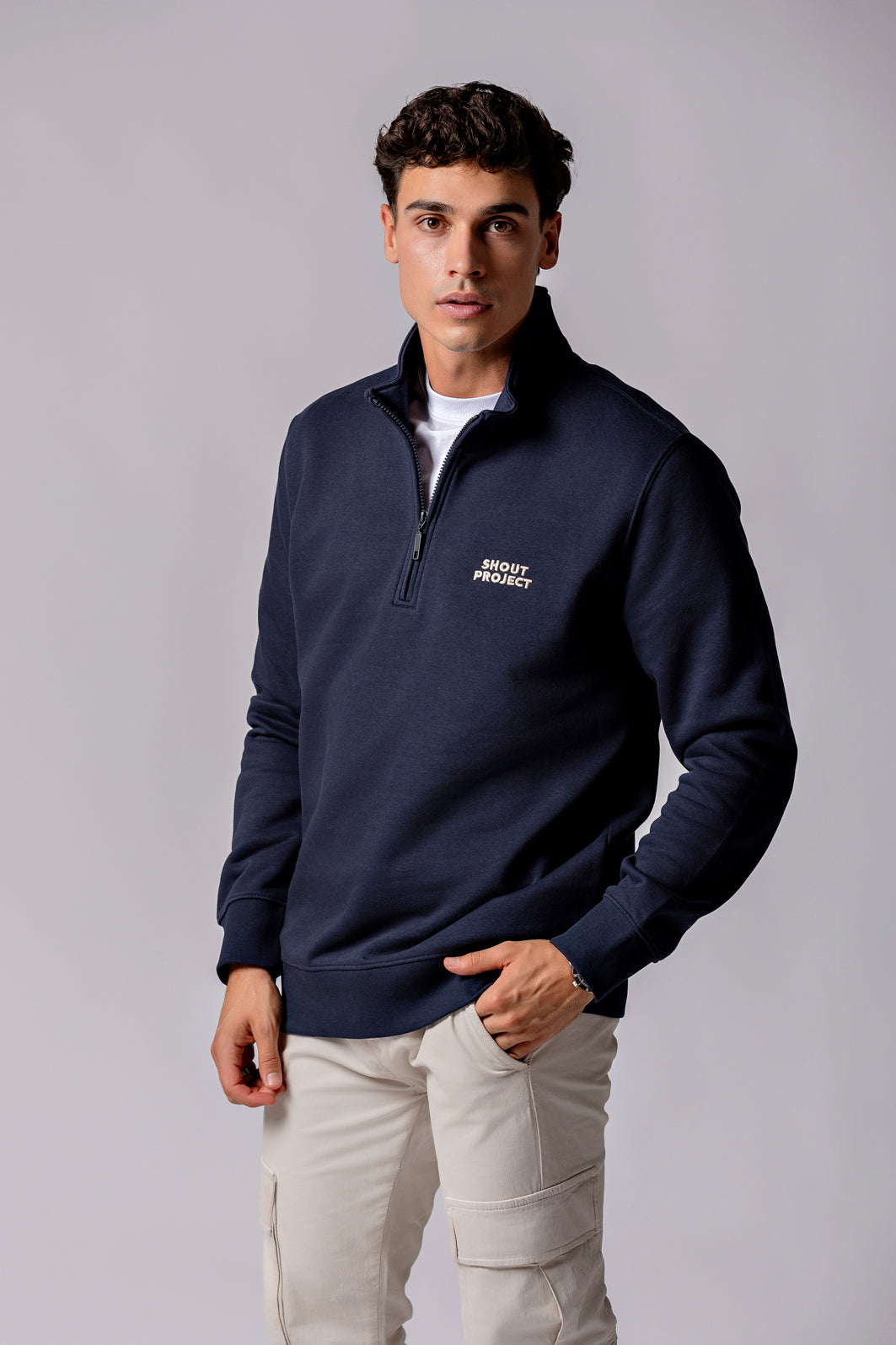 Beige Nautic Zipper