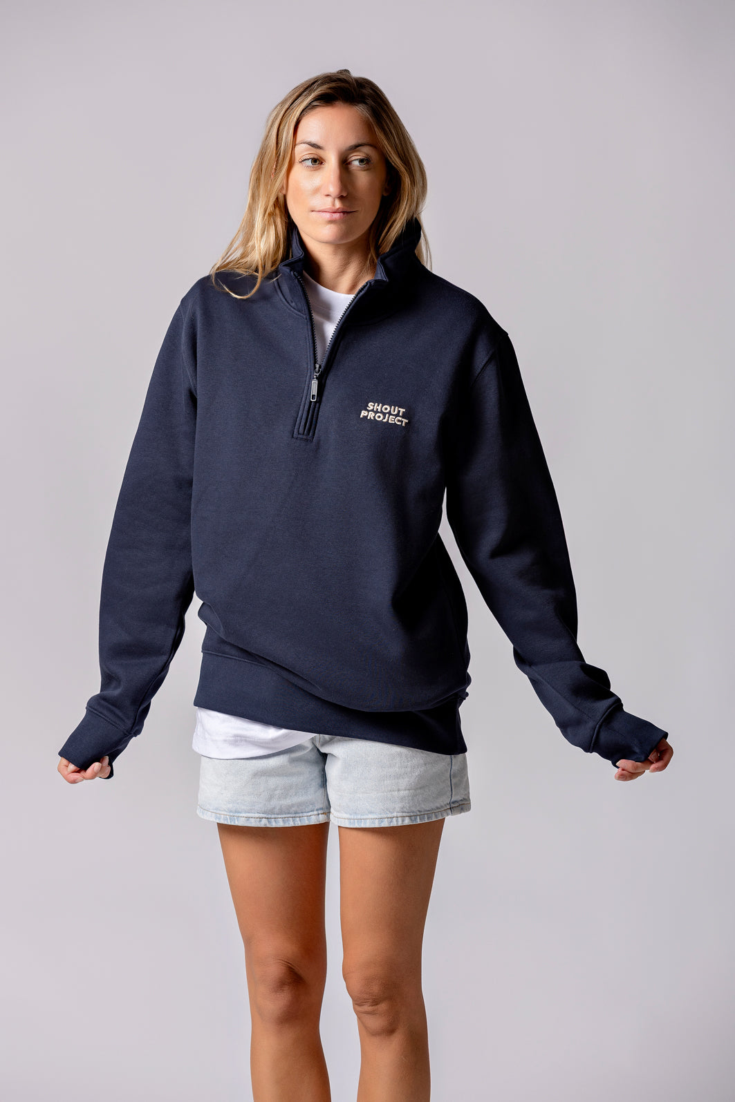 Beige Nautic Zipper