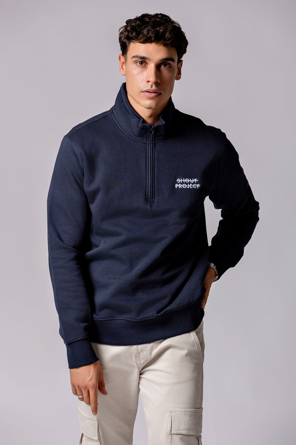 Nautic Blue Stripe Zipper