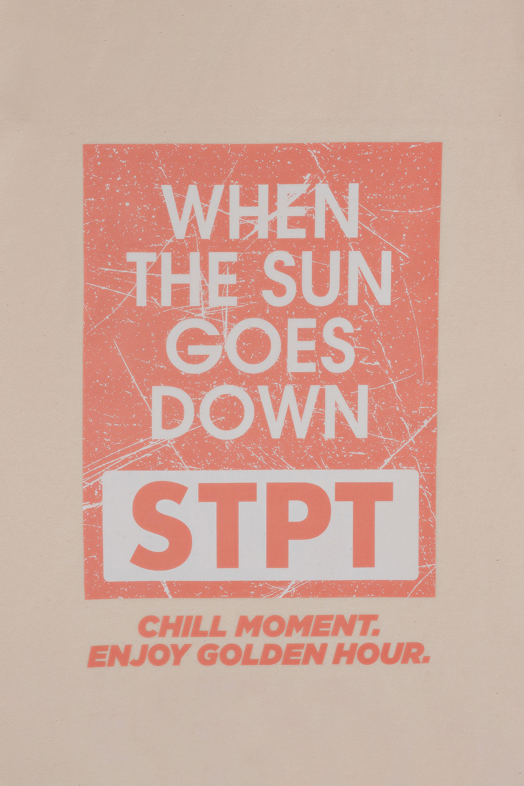 The Sunset Cream Orange Tee