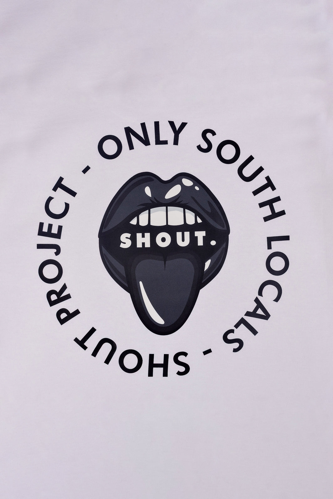 White Shout Sweather