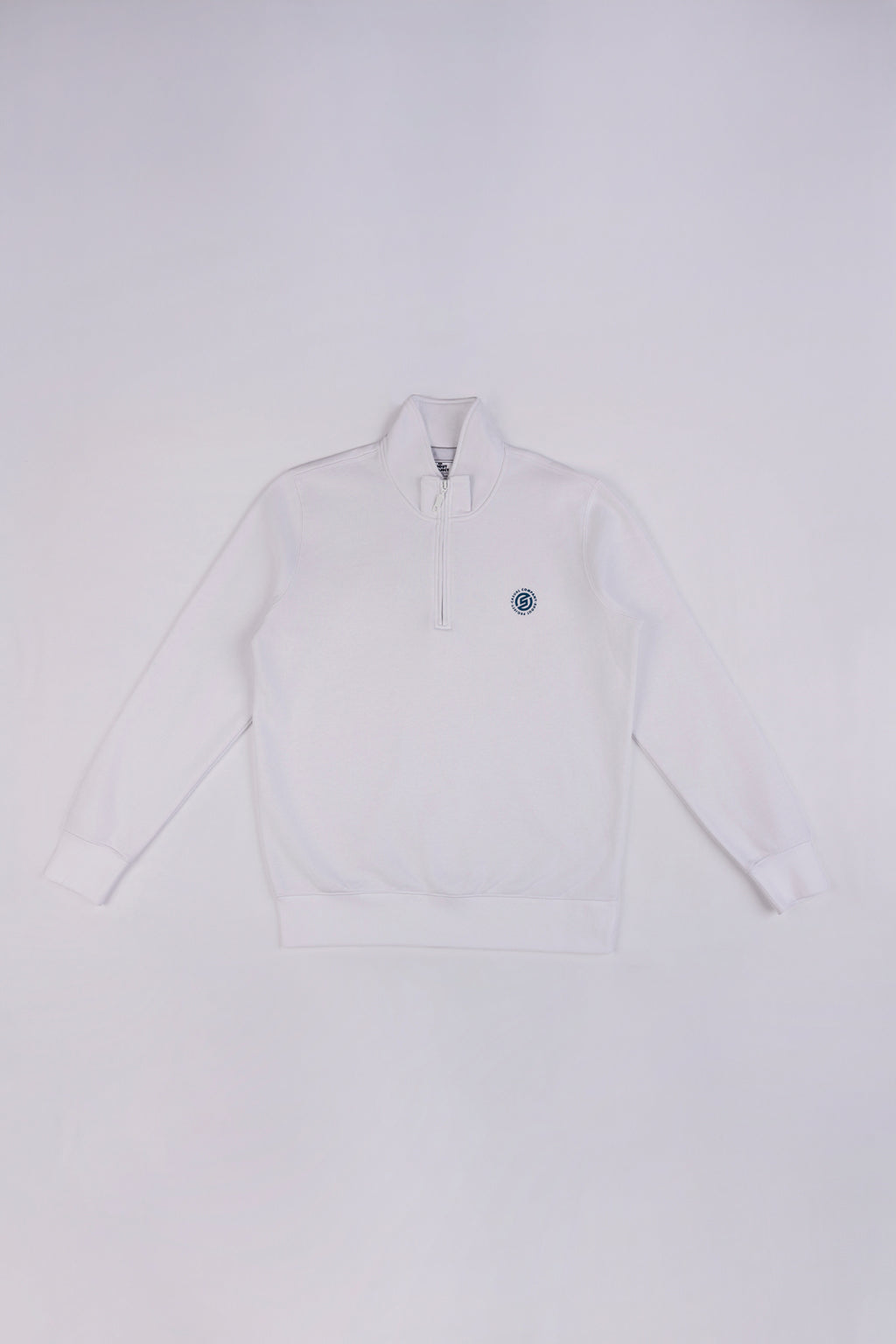 White Blue Zipper