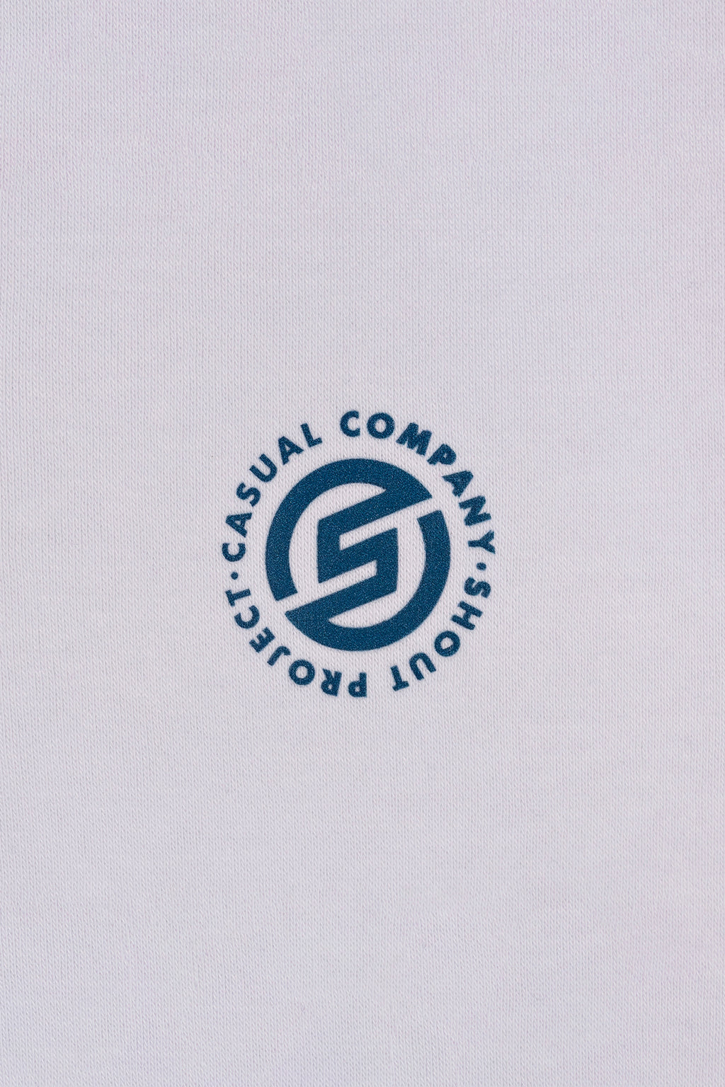 White Blue Zipper